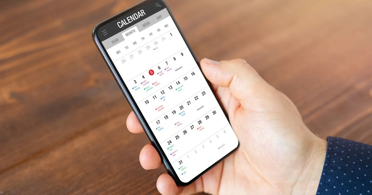 Shared parenting calendar for co-parenting schedules